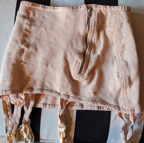 Vintage open bottom French girdle skirt SUPER SALE - Picture 4 of 5
